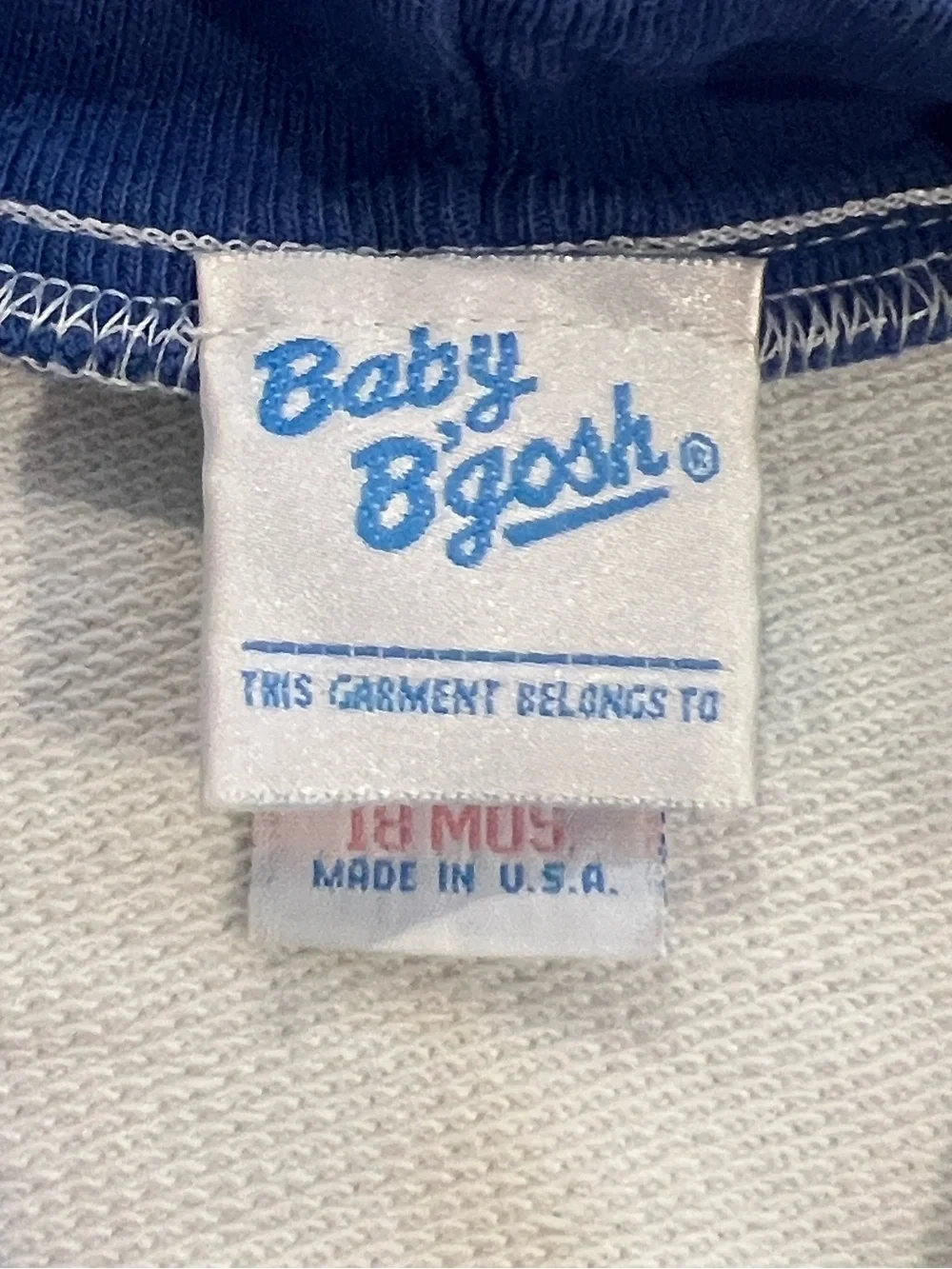 Baby B Gosh vintage 90s nautical sailboat color block cardigan 18 mo